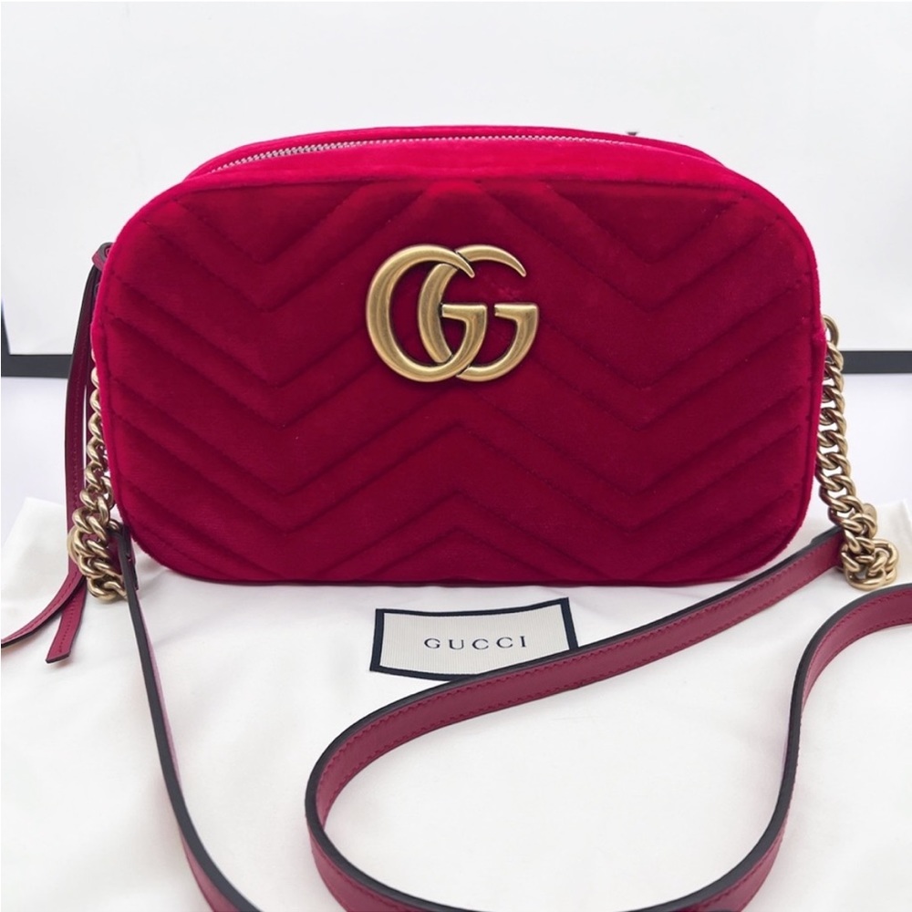 Gucci Red Velvet Matelasse